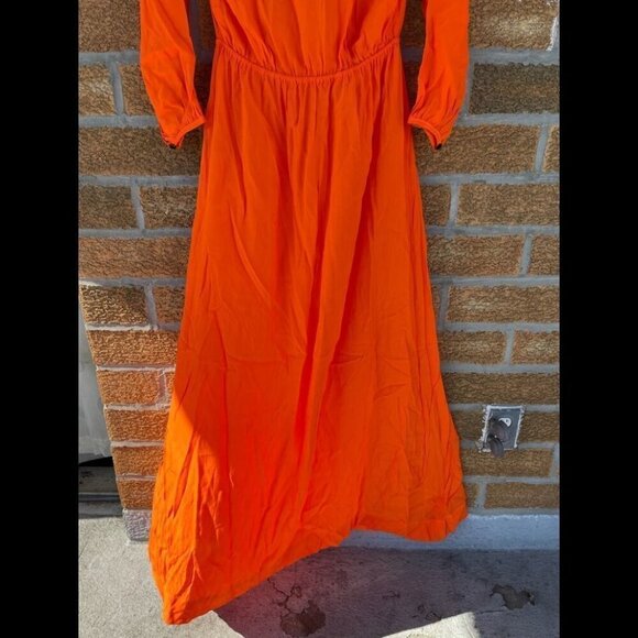 COPY - revolve swf maxi orange ruffle dress medium - Picture 9 of 9